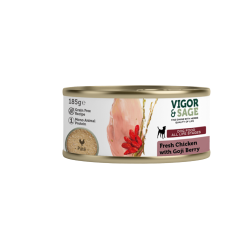 Vigor & Sage PÂTEE pour chien Goji Berry- Fresh Chicken 185g